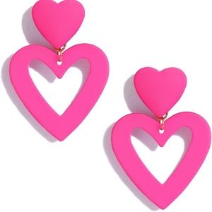 Barbie Pink Heart Earrings 💕